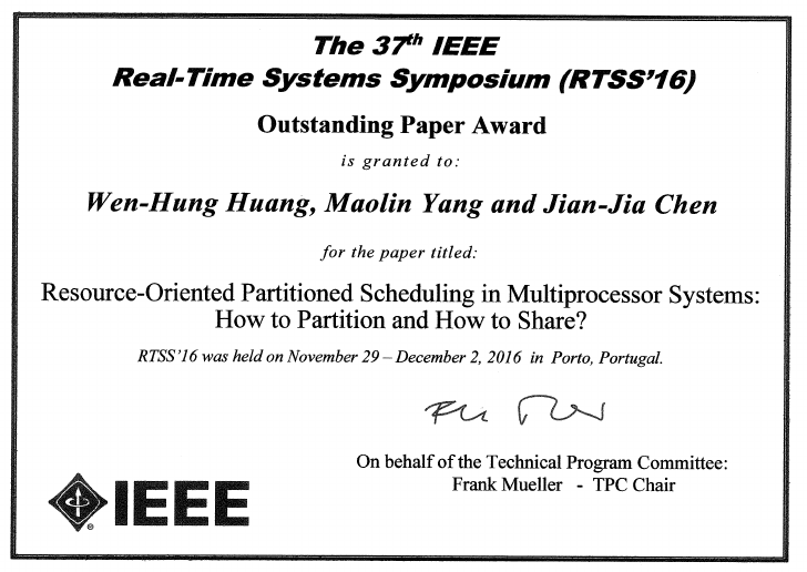 IEEE Outstanding Paper Award